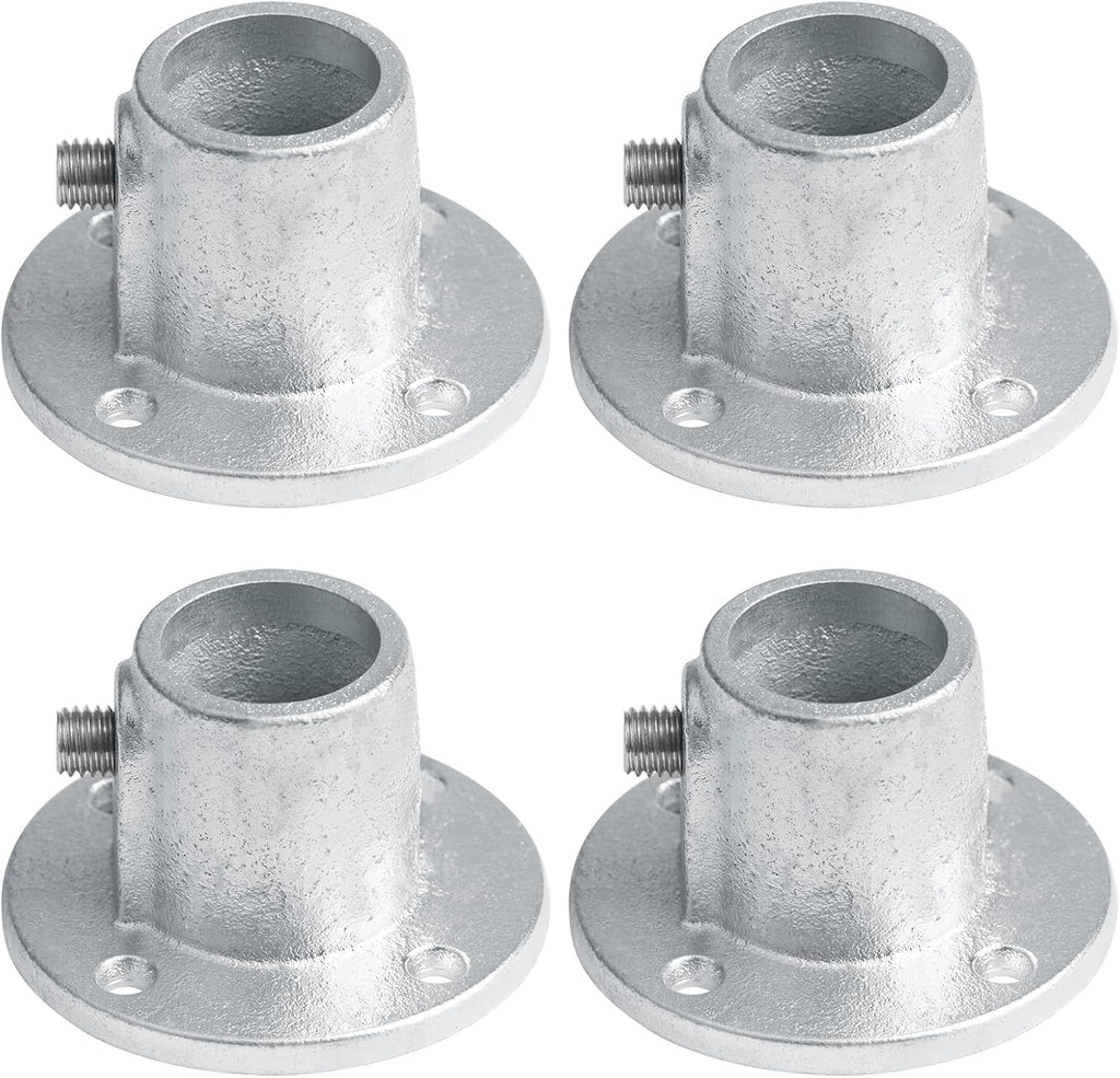 4 PCS Railing Flange Pipe Base Structural Fitting Fits 1" Schedule 40 Pipe