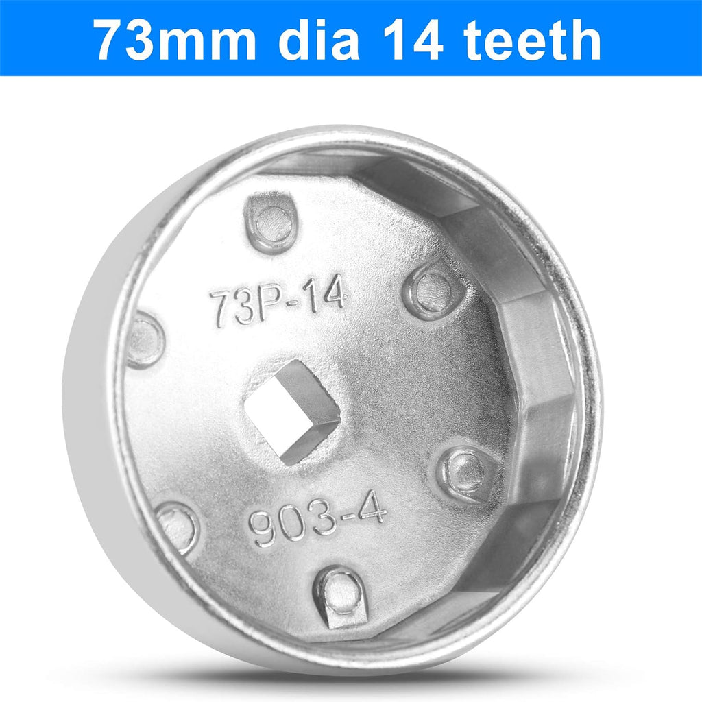 23pcs Oil Filter Wrench Set, Oil Filter Socket Set with 65, 67, 72, 73, 74, 75, 76, 79, 84, 89, 91, 92, 95, 101mm