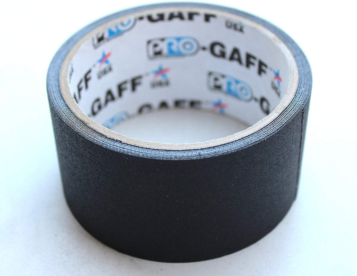Gaff / Gaffers Tape .5, 1, 2, 3, & 4 Inch Widths X Variable Lengths, 2 Inch, Black