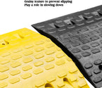 Rubber Speed Bumps,2 Pack Buffer,Industry Rubber Curb,with Screws Deceleration Equipment,Wheel Stop Stoppers for