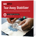 Tear Away Stabilizer for Embroidery 2.0oz, 9"x9" 100 Sheets