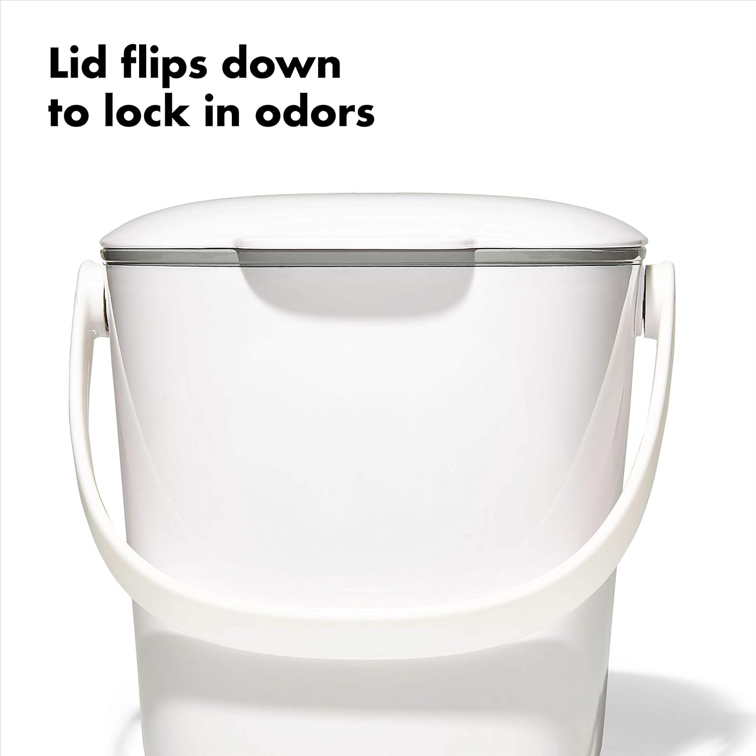 Good Grips Easy-Clean Compost Bin, White - 0.75 GAL