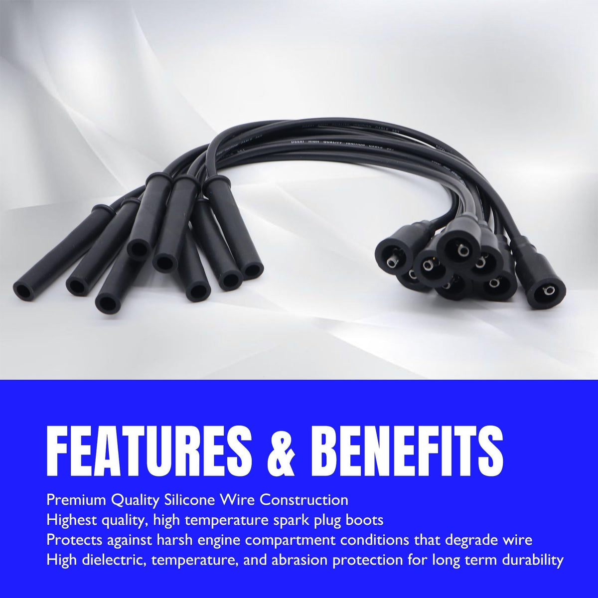 OXCANO 6718173 Ignition Spark Plug Wires Compatible with Ford F-150 F-250