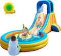 Inflatable Water Slide for Kids – 5-in-1 Blow Up Bounce House with Long Slide, Climbing Wall, Splash Pool, Water