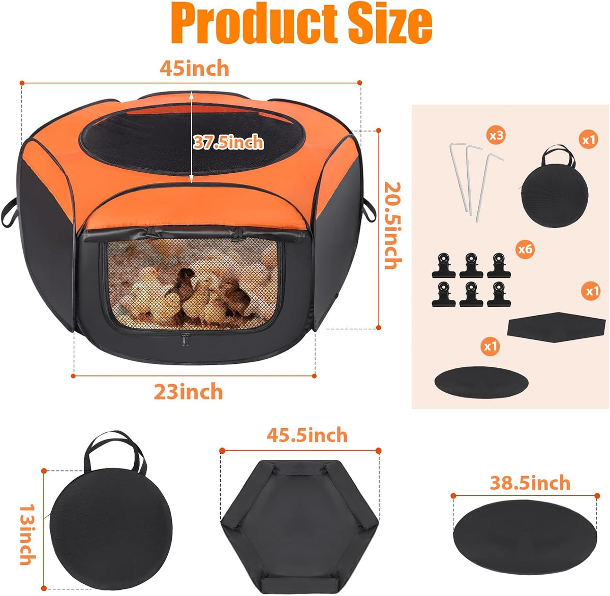 Brooder Box for Chick, Chick Starter Kit Brooder Up to 15 Chicks