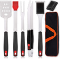 BBQ Grill Accessories Set of 7, Stainless Steel Grilling Tools Set with Storage Bag, Heavy Duty Grill Spatula, Tong