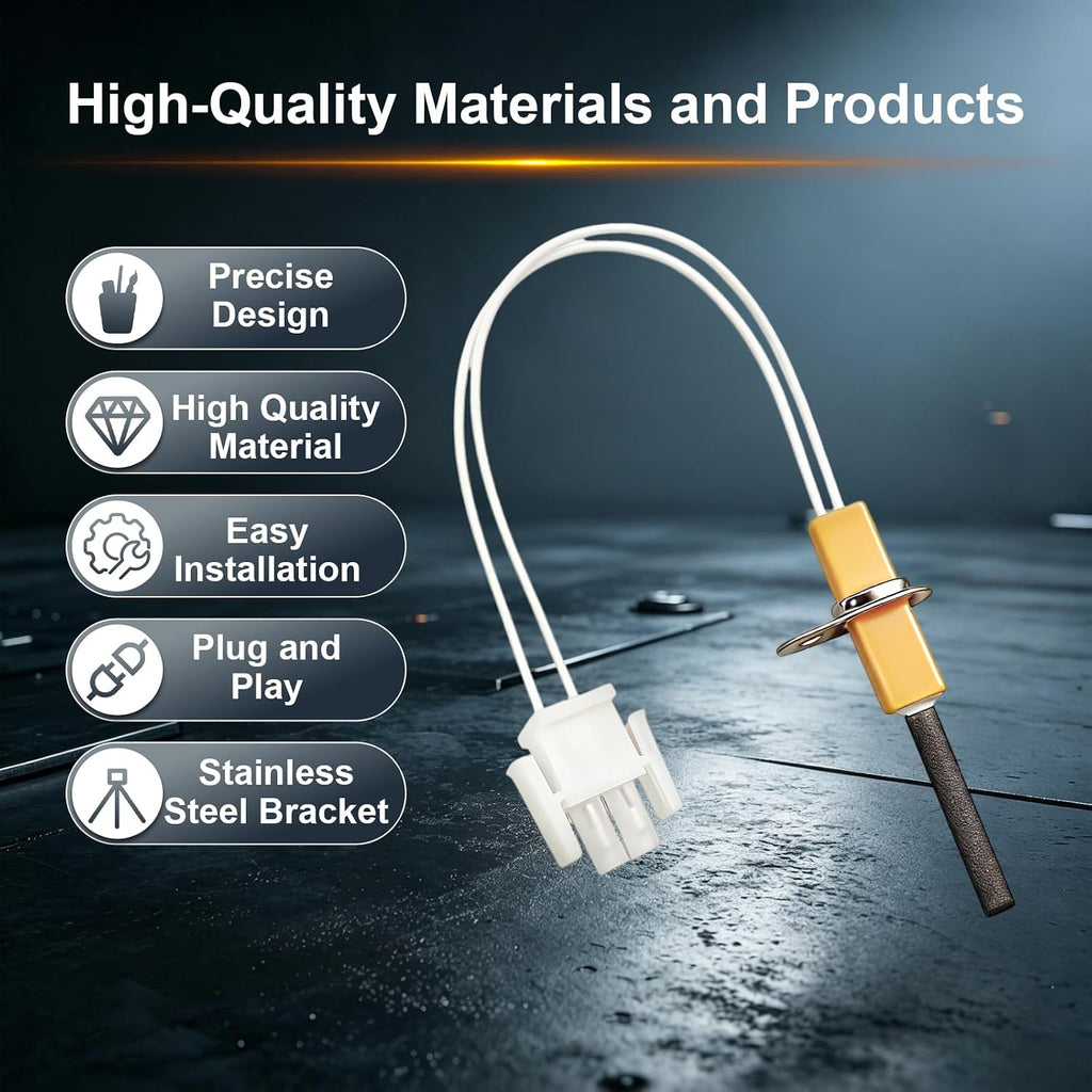 768a-815 80V Hot Surface Ignitor Compatible with Emerson, Replacement for Trane Furnaces using 80V Hot Surface Igniters, Replaces 768A-015 A341947P01 A341990P01 IGN00117 IGN00145