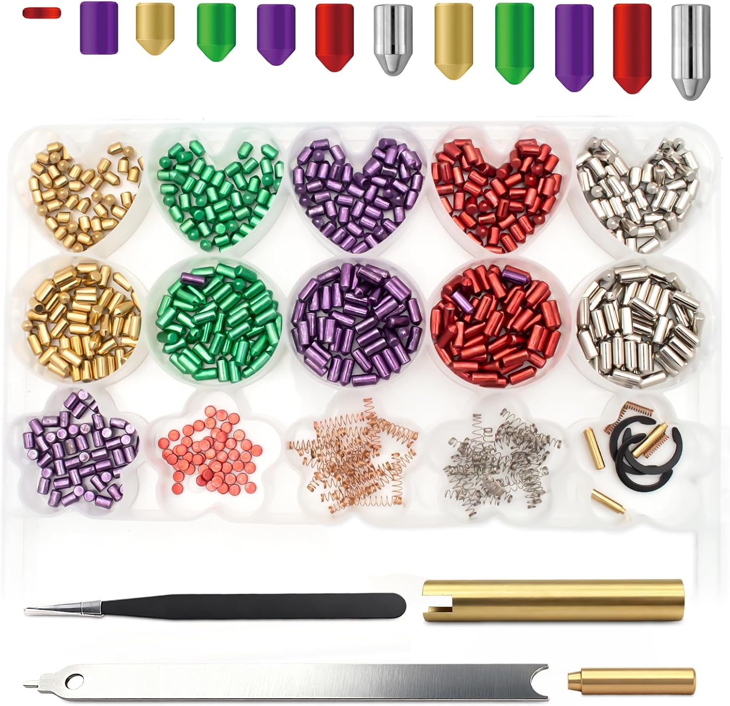 Universal Rekeying Kit for Schlage SC1 SC4 Locks with Color Pins | Professional Door Lock Rekey Kit, Pinning Set with