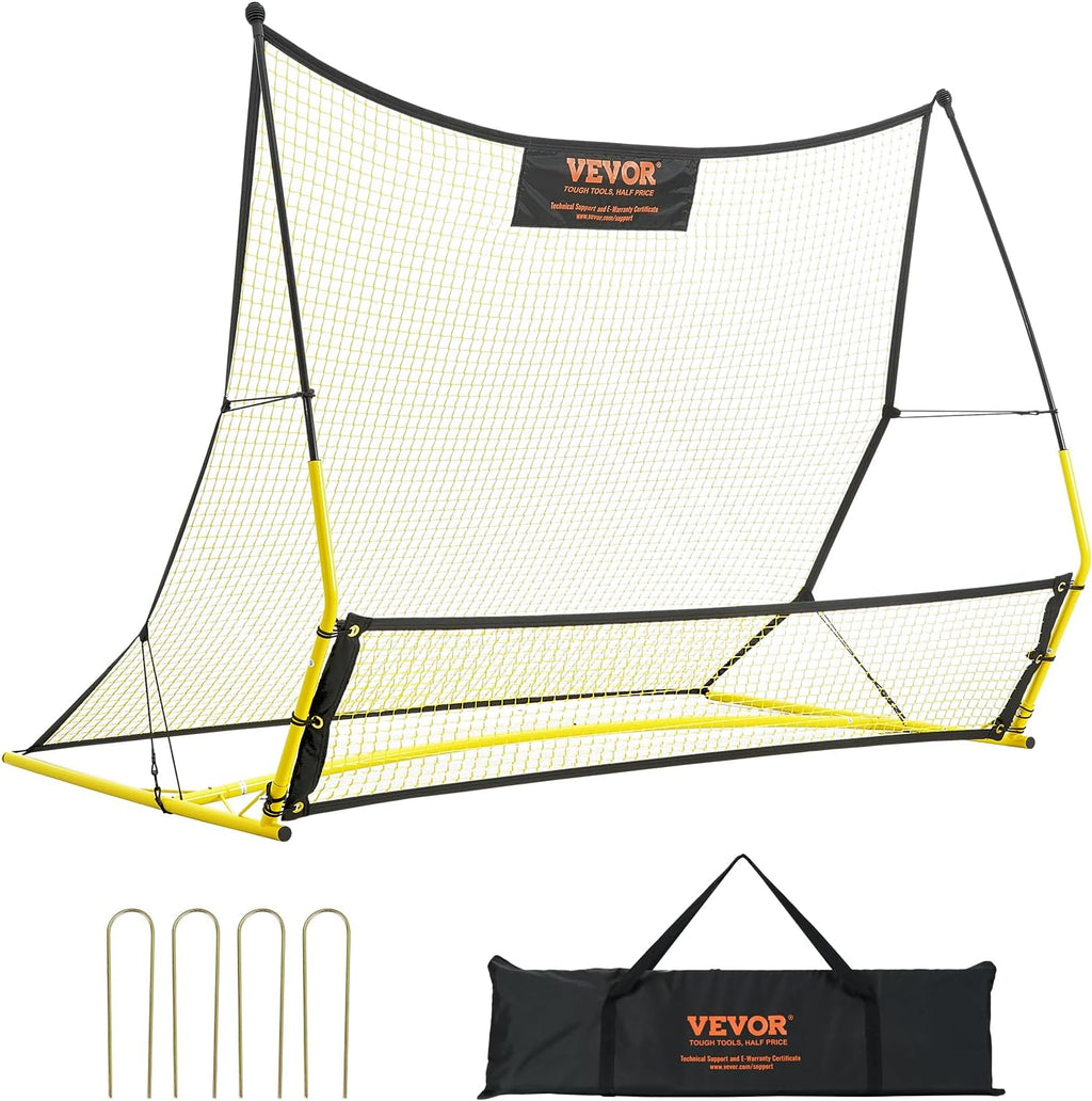 Soccer Trainer，Portable Soccer Rebounder Net, Iron Soccer Practice Equipment, Sports Football Rebounder Wall with
