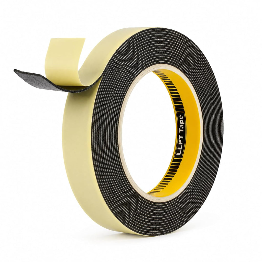 Double Sided Foam Tape 1" x 18 Ft Black