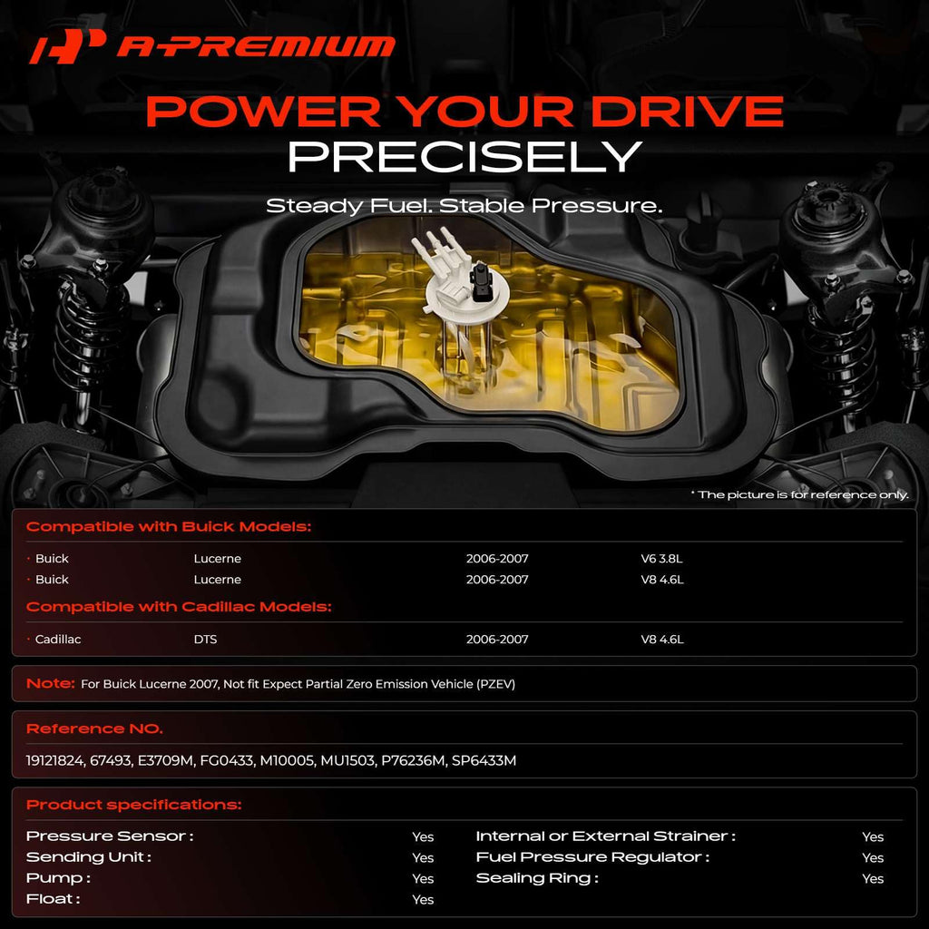 A-Premium Electric Fuel Pump Module Assembly with Pressure Sensor