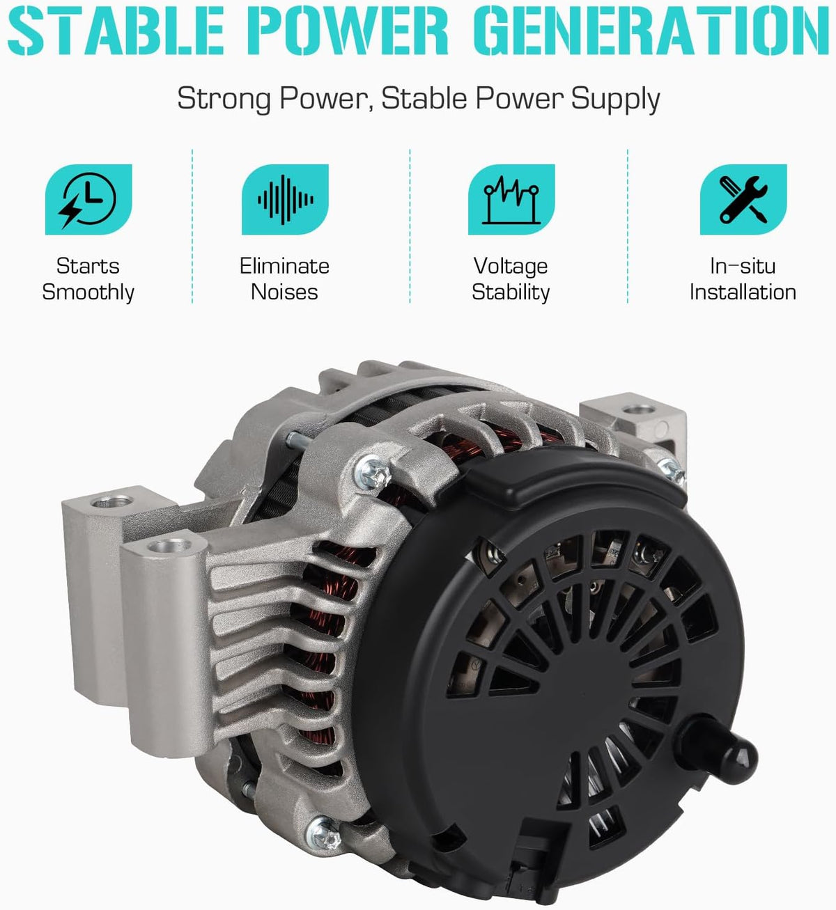 New Alternator 4.2L Fits for GMC Envoy/Envoy XL/for Chevrolet Trailblazer 2002-2005, for Buick Rainier/Envoy XUV 04-05, for Oldmobile Bravada 02-04, for Isuzu Ascender 03-05