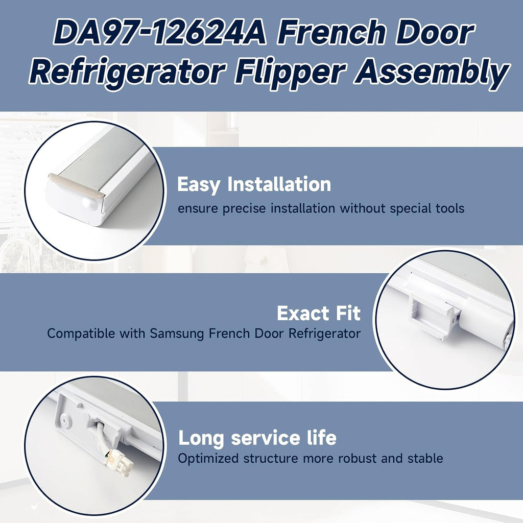 DA97-12624A Refrigerator Door Flipper Assembly For Samsung RF323TEDBSR