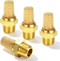 4 Pieces Pneumatic Muffler Insert Pneumatic Brass Exhaust Muffler Filter