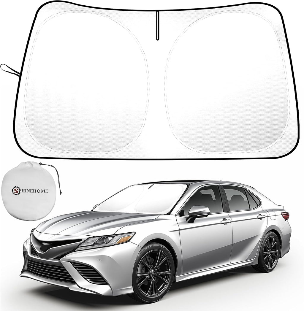 Car Sun Shade for 2018-2024 2025 2026 Toyota Camry Windshield Sun Shade, Sun Visor Windshield Screen Cover for Camry