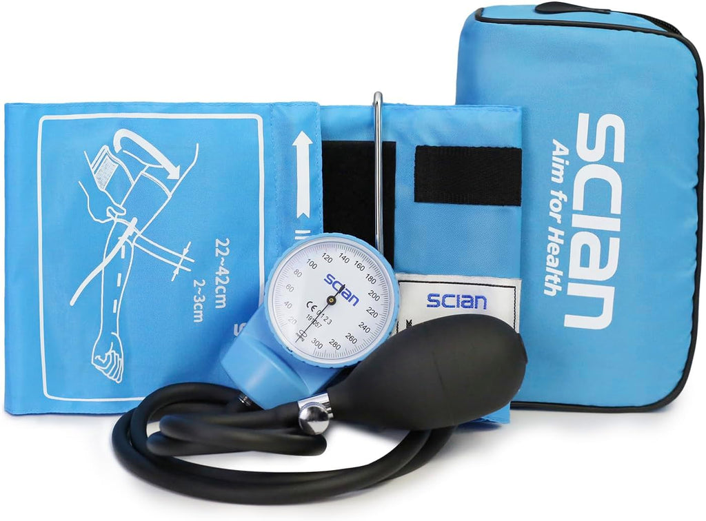 Aneroid Sphygmomanometer - Blood Pressure Cuff with D-Ring Universal Cuff 10-16", Come with Carrying Bag for Nurse
