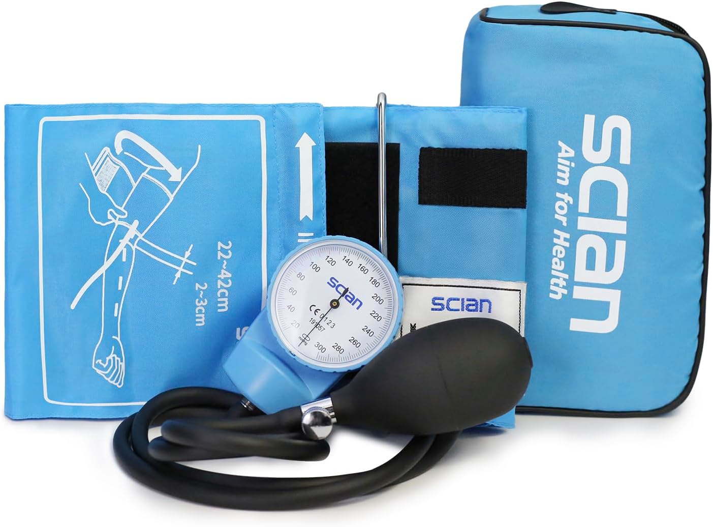 Aneroid Sphygmomanometer - Blood Pressure Cuff with D-Ring Universal Cuff 10-16", Come with Carrying Bag for Nurse