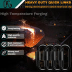 50 PCS 2.3IN(M6) Quick Link, Heavy Duty Locking Connector Rated 900 Lbs