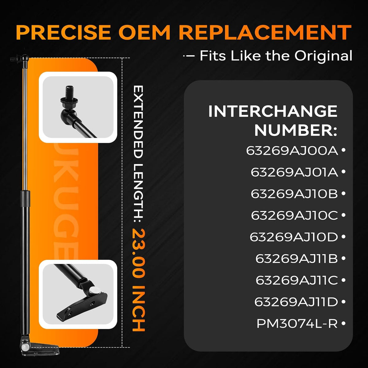 Tailgate Struts Fits Subaru Legacy & Outback 2010-2014, Set of 2