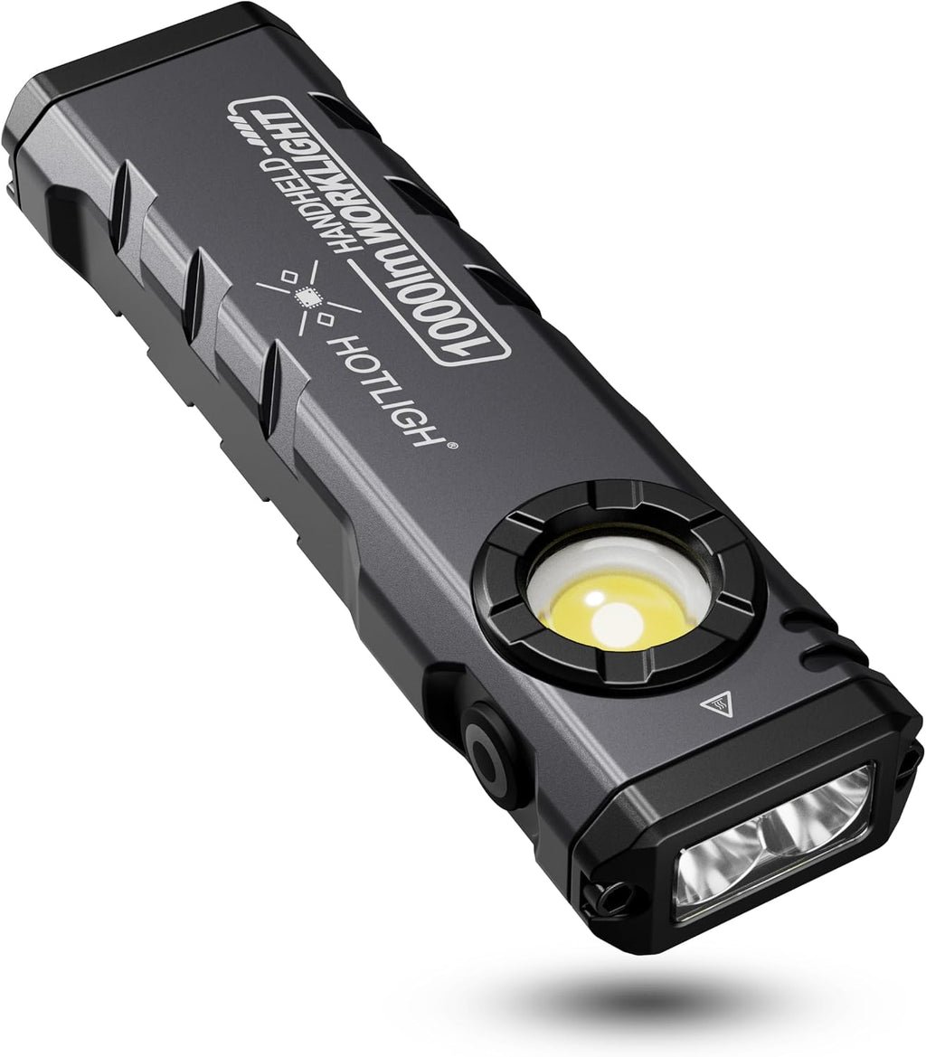 ZF8329 Rechargeable EDC Flashlight, 1000Lumens LED Flashlight Rechargeable with Turbo Mode, Small Flashlight with