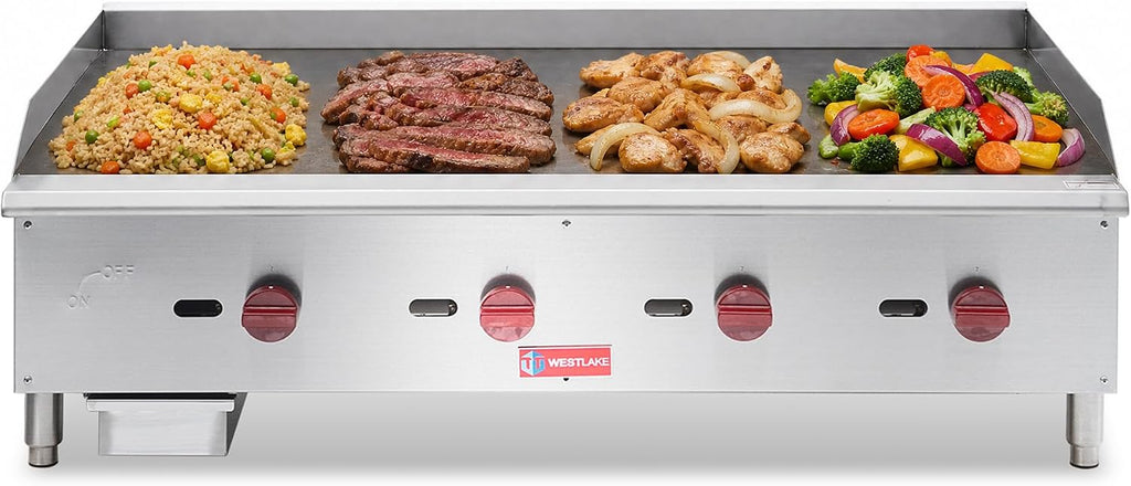 48"W Commercial Gas Griddle Countertop