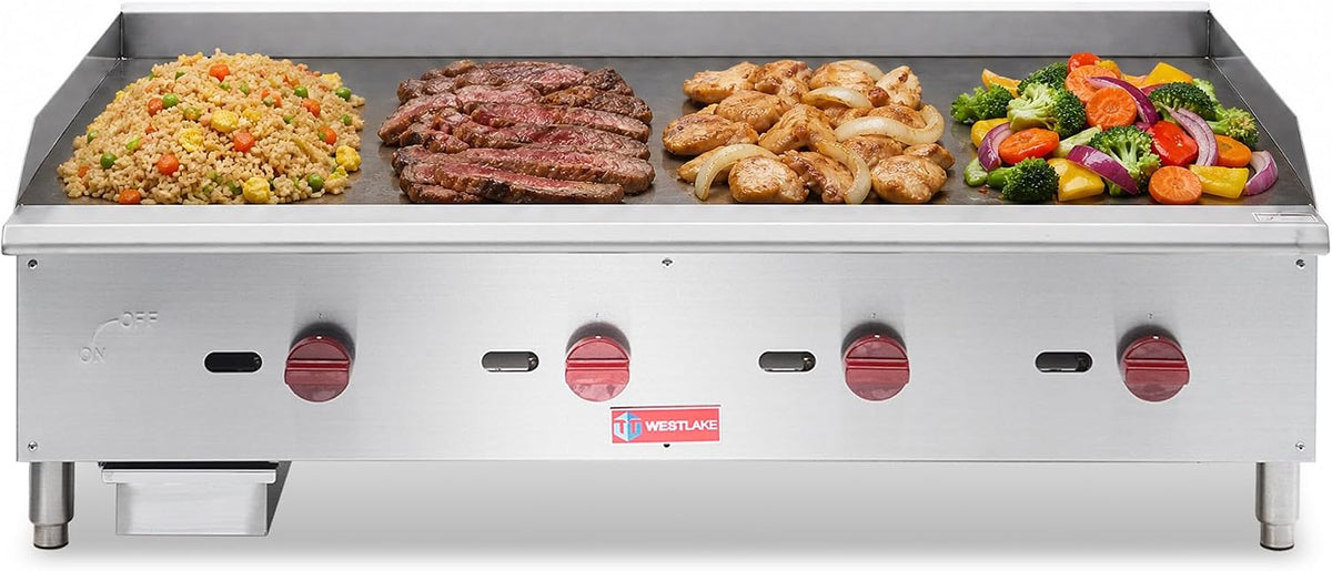 48"W Commercial Gas Griddle Countertop