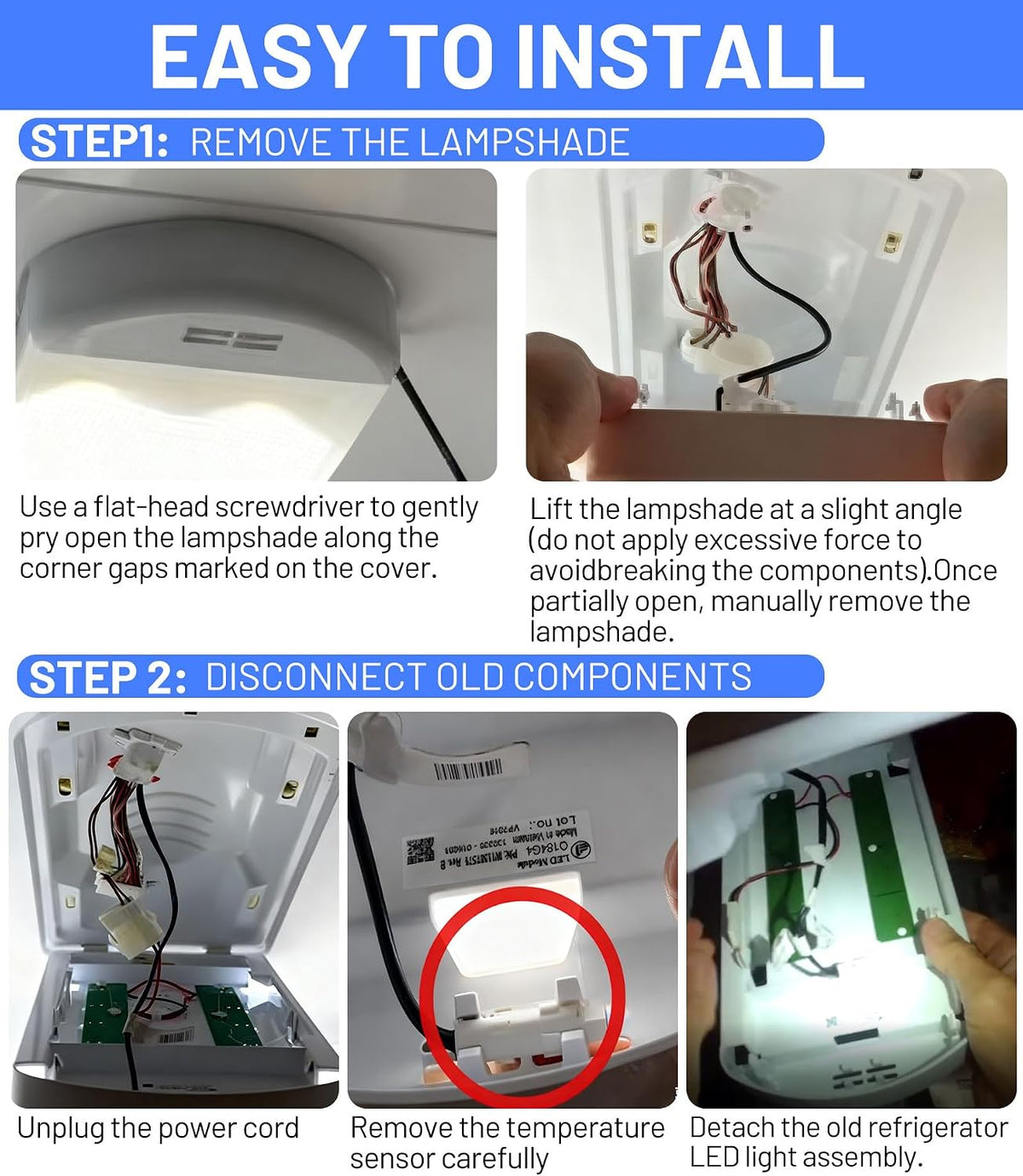 WRX735SDHZ02 WRX735SDHZ03 WRX735SDHZ04 WRX735SDHZ07 Refrigerator LED Light