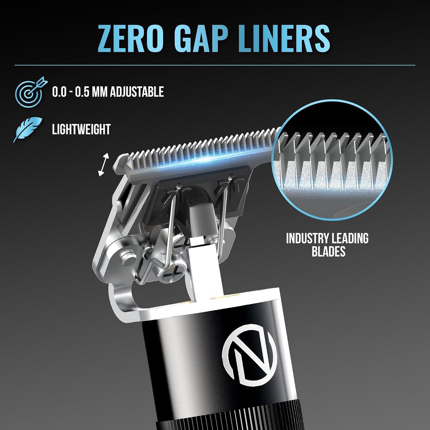 Novah Professional Hair Clippers for Men, Professional Barber Clippers and Trimmer Set, Mens Cordless Clipper, Fade