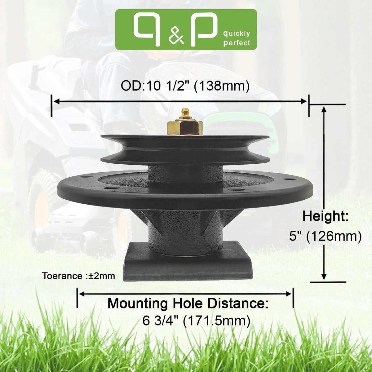 q&p 99-4640 Saddle Spindle for Toro Z Master
