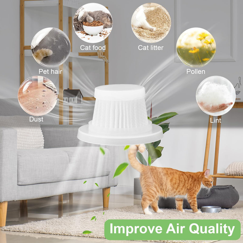 EEEKit Vacuum Filter Replacement H12 Grade Washable Reusable 12 Pack