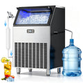 Commercial Ice Maker, 350lbs/24H with 70lbs Storage Bin ETL Approval