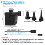 Newpol Inflatable Bed Pump, Air Pump for Inflatables (AC110-240V&DC12V)