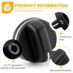 AMI PARTS 8273103 Range Control Knob Replacement Part, 2PACK Black