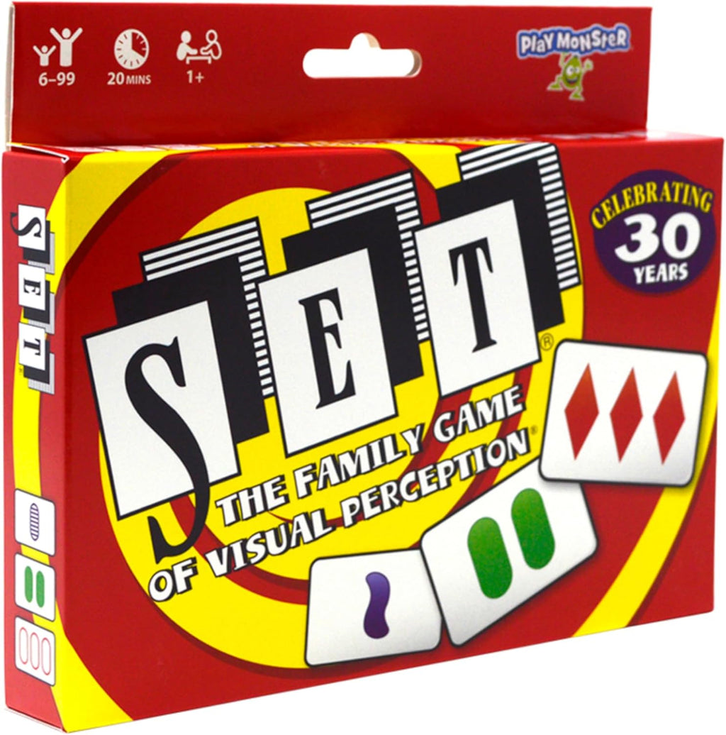 SET Enterprises SET - The Family Card Game of Visual Perception - Race to Find The Matches, For Ages 8+,81 Cards