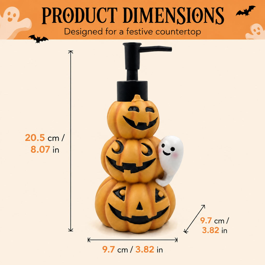 Halloween Soap Dispenser,Fall Ghost Pumpkin Bathroom Decor