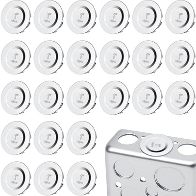 LITGURU 24 Pcs 1 Inch Knockout Plugs for Electrical Box Conduit Openings