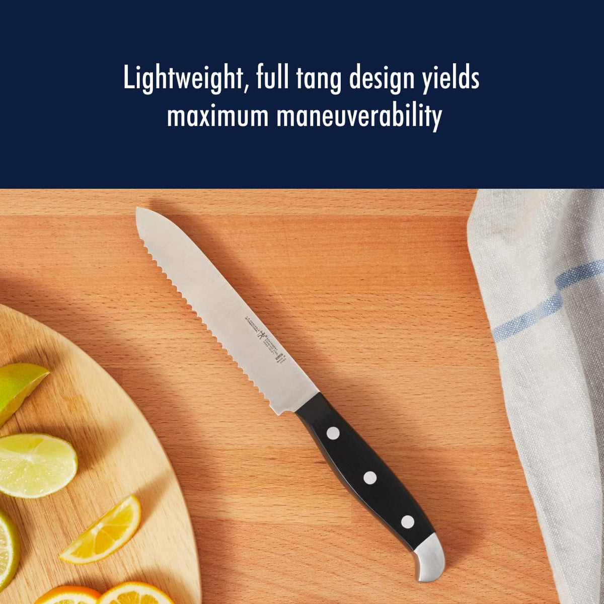 Statement 5-Inch Serrated Utility Knife, German Engineered