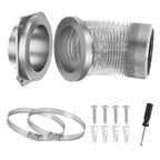 Magnetic Dryer Vent Coupling Connector Kit Double-sided 4" Duct Hose -180