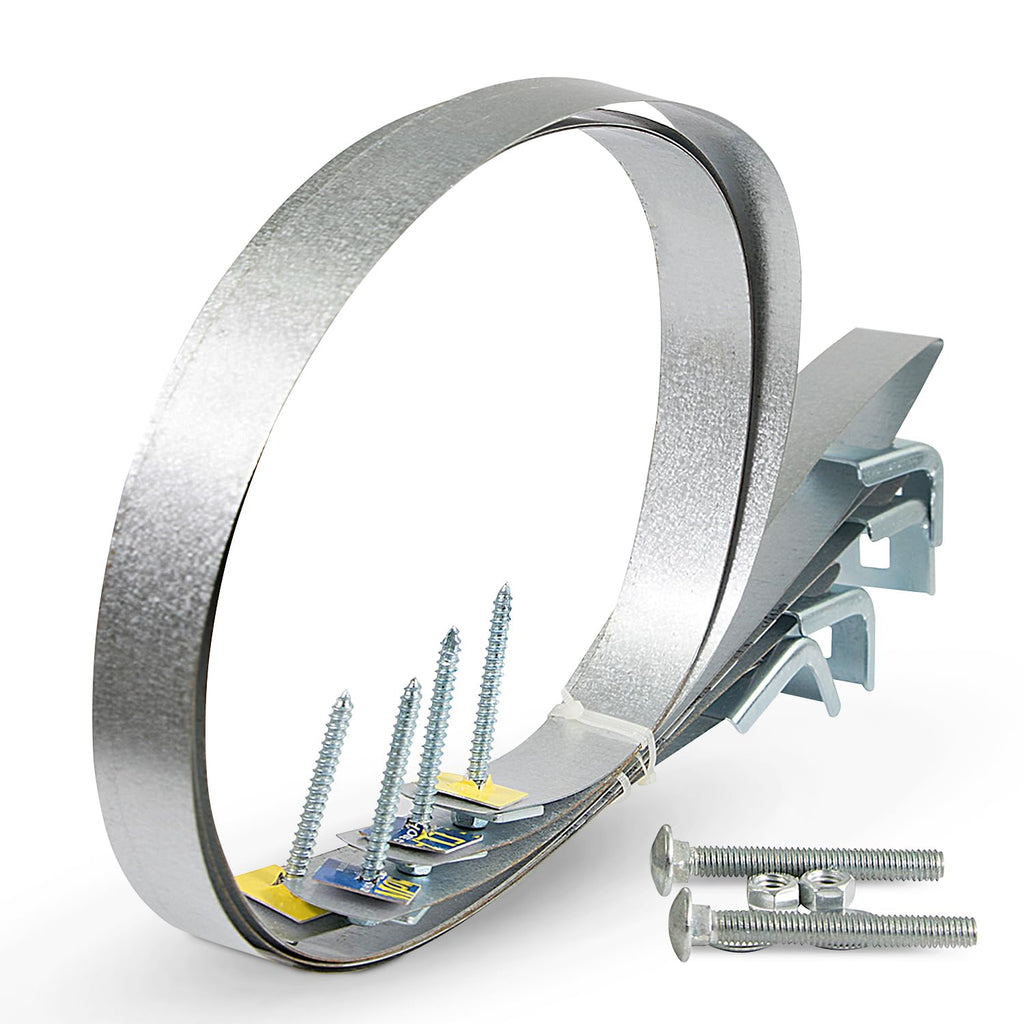 Everflow GWHSE80 Seismic Water Heater Restraining Strap, Galvanized Steel, 80 gallon Chrome 90''