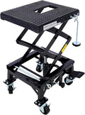 Hydraulic Motorcycle Lift Table,350 LBS Heavy Duty Ultra-Stable Jack Stand Fit for Dirt Bike ATV Bike, Jack Lift Foot