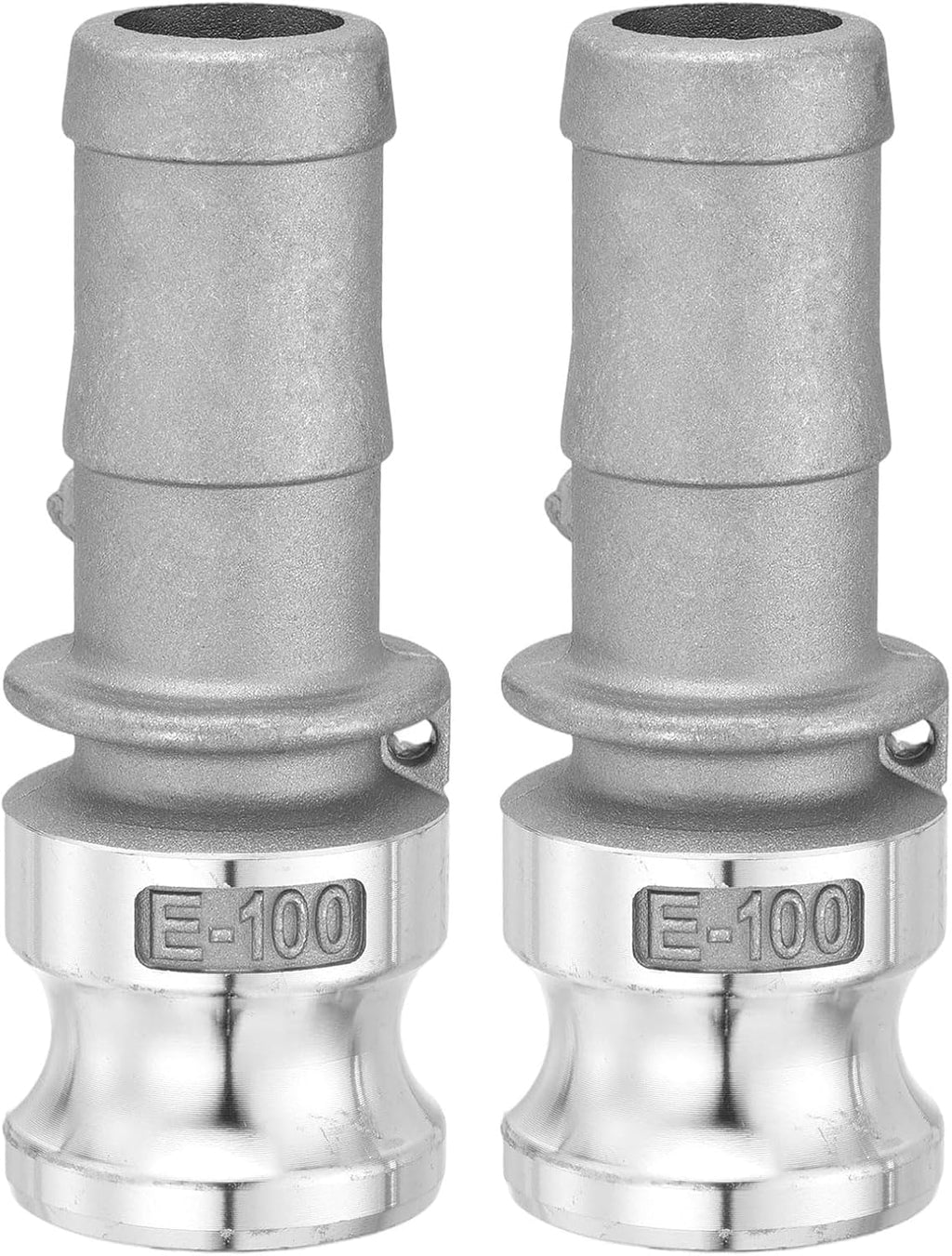 2 Pcs Aluminum Type E Cam Lock Fitting 1"x1" W/ 2.03" Hose Shank