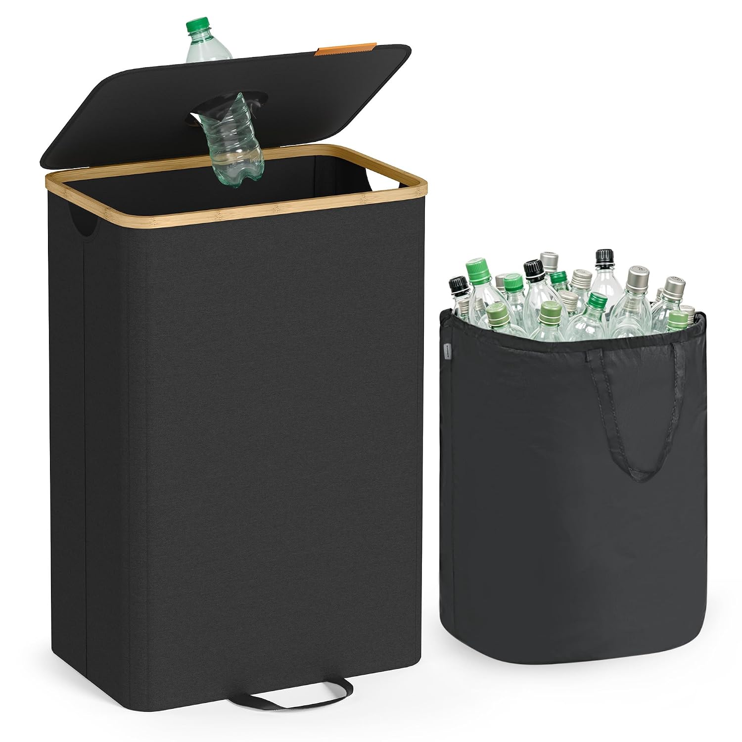 Recycling Bin for Kitchen 26.4 Gallon. Bottle Recycling Container, Collection Bin