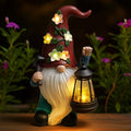 Gnome Hide a Key Outside Figurine Key Hider with Solar Light Yard | Resin Waterproof Garden Statue, Hidden Spare Key
