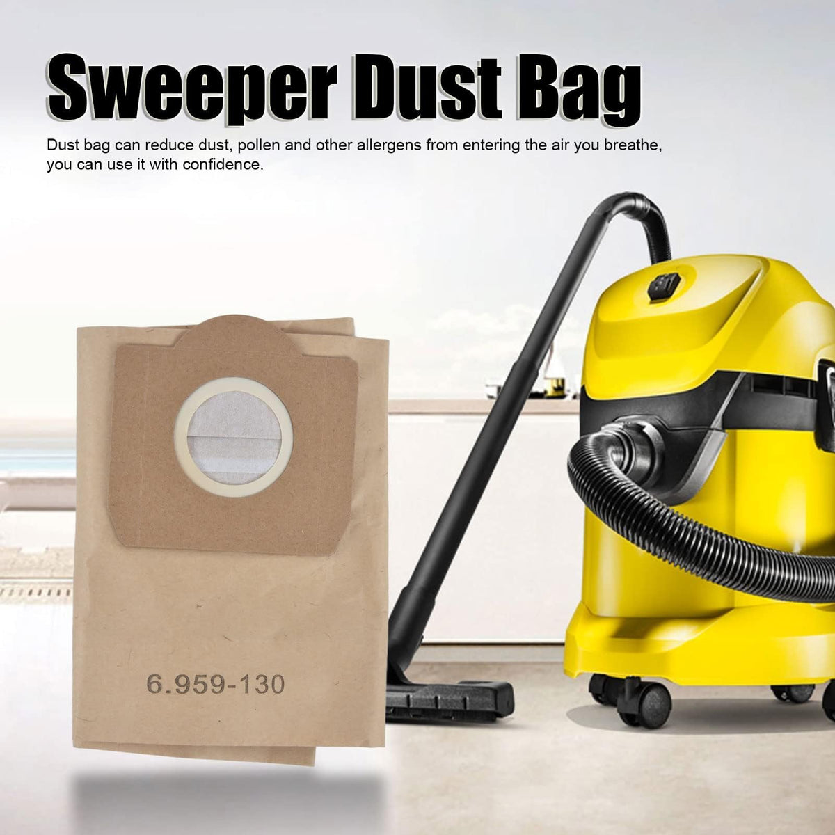 Vacuum Dust Bags for WD3200 WD3300 WD3500, 5 Pack