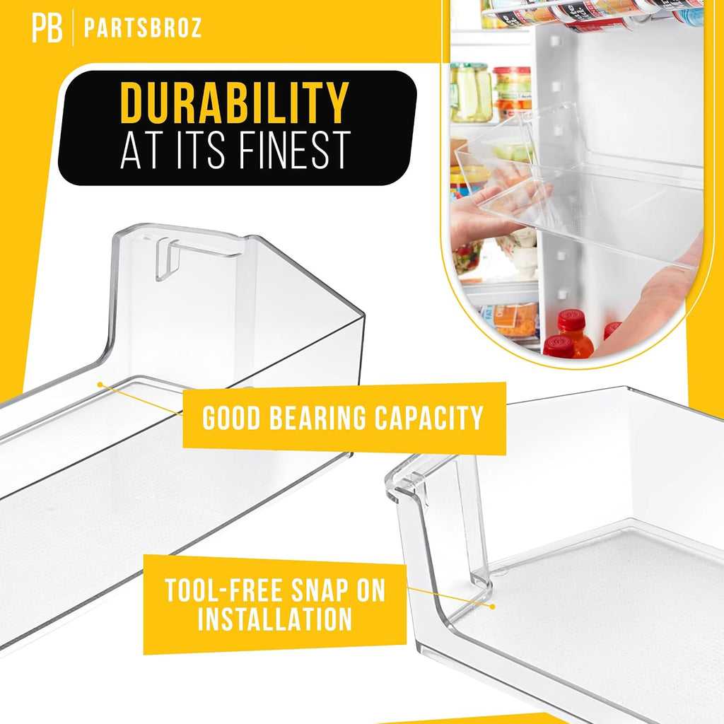 W11239961 Refrigerator Door Shelf Bin for Whirlpool AP6333410 (2-Pack)
