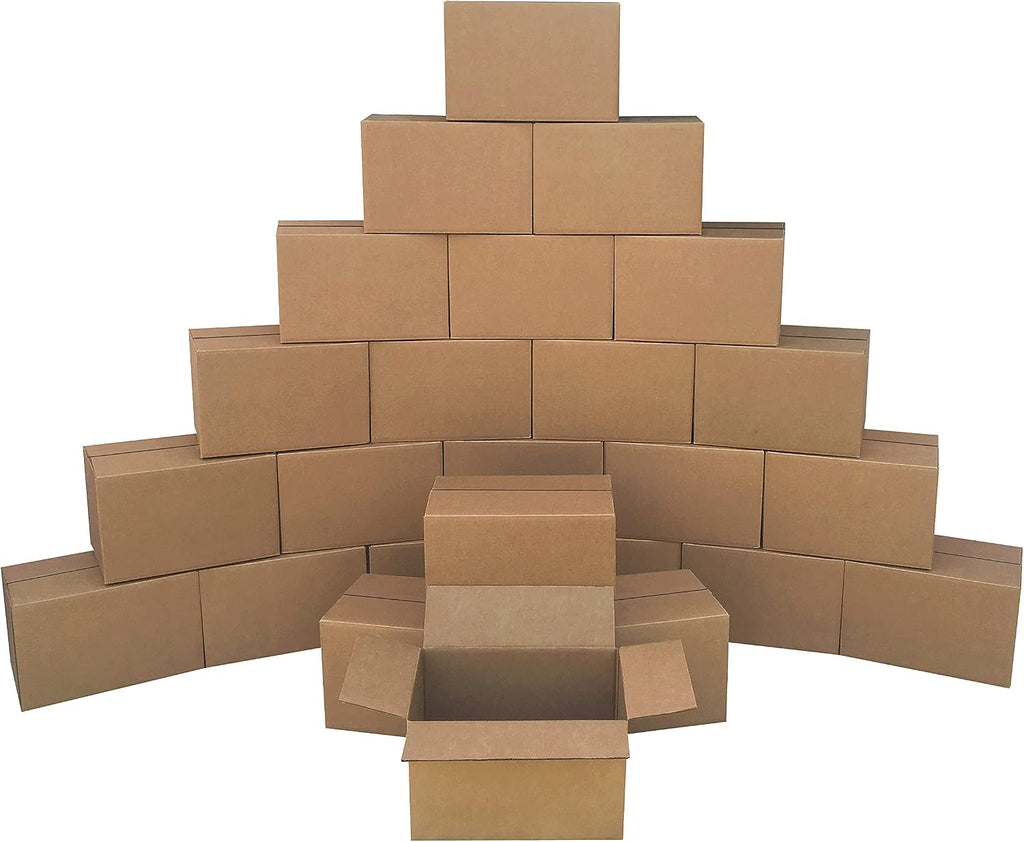 Corrugated Shipping Boxes, 25 Pack, 16 x 12 x 10 inch