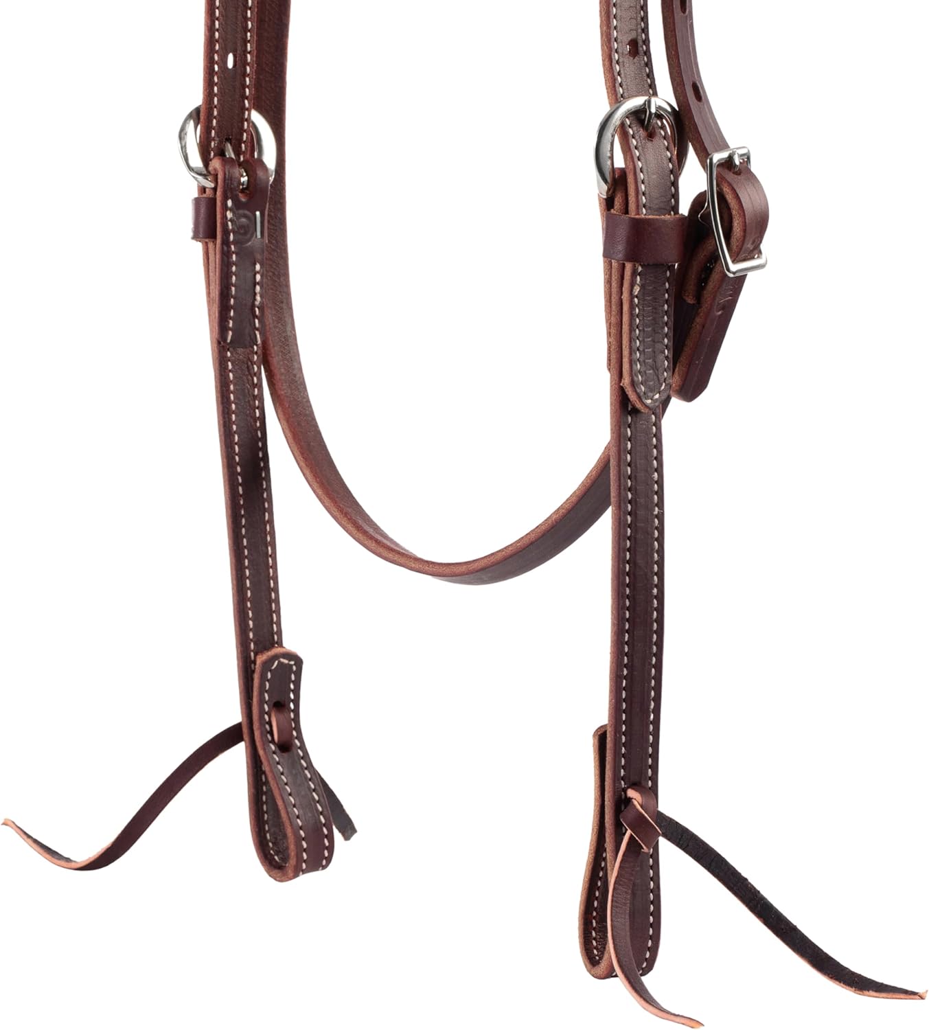 Weaver Leather Latigo Leather Browband Headstall,Burgundy