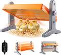 Chick Brooder Heater Plate – 12" x 8" Adjustable Height & Temperature Poultry Warmer for Up to 10 Chicks, Brooder