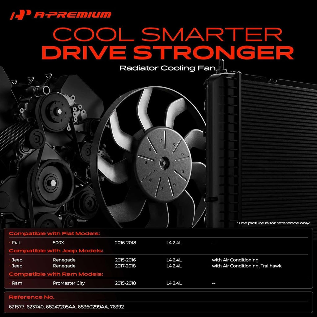 A-Premium Engine Radiator Cooling Fan Assembly