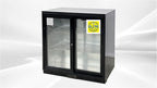 Commercial Back Bar Beer Cooler, ETL Restaurant Beverage Display Merchandiser Refrigerator, 208L 2 Slide Glass Door